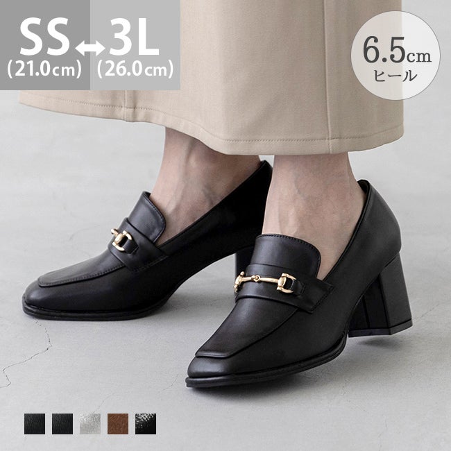スクエアトゥ 6.5cmヒール ローファー | メヌエ(menue) | マルイウェブ