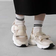 厚底 ストラップ スニーカーサンダル