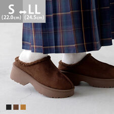 メヌエ(menue)の25秋冬新作カラー 厚底 ボア ムートン