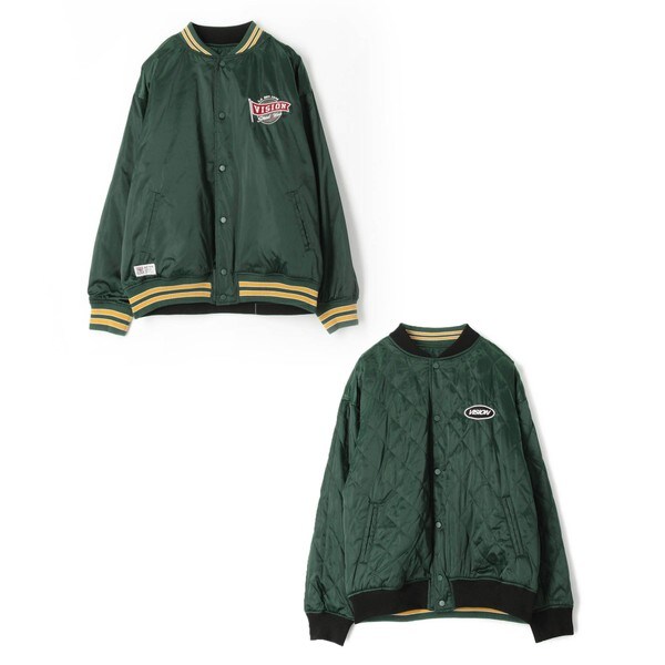 VISION 中綿　人気ブルゾン　グリーン VISION STREET WEAR（ヴィジョンストリートウェア）の「VISION STREET