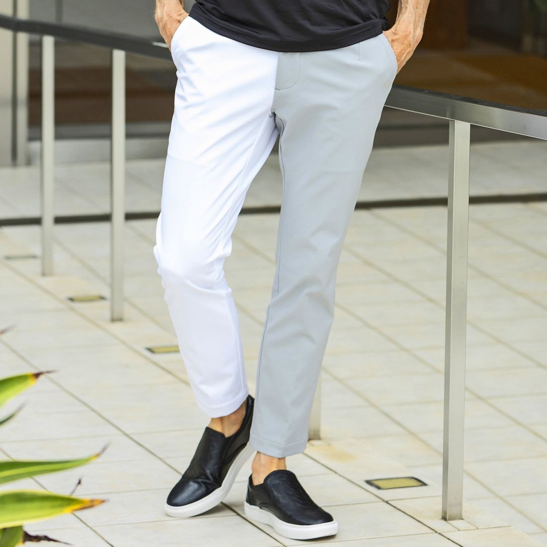 LUXEAKMPLUS(リュクスエイケイエムプラス)ゴルフ 防風バイカラー