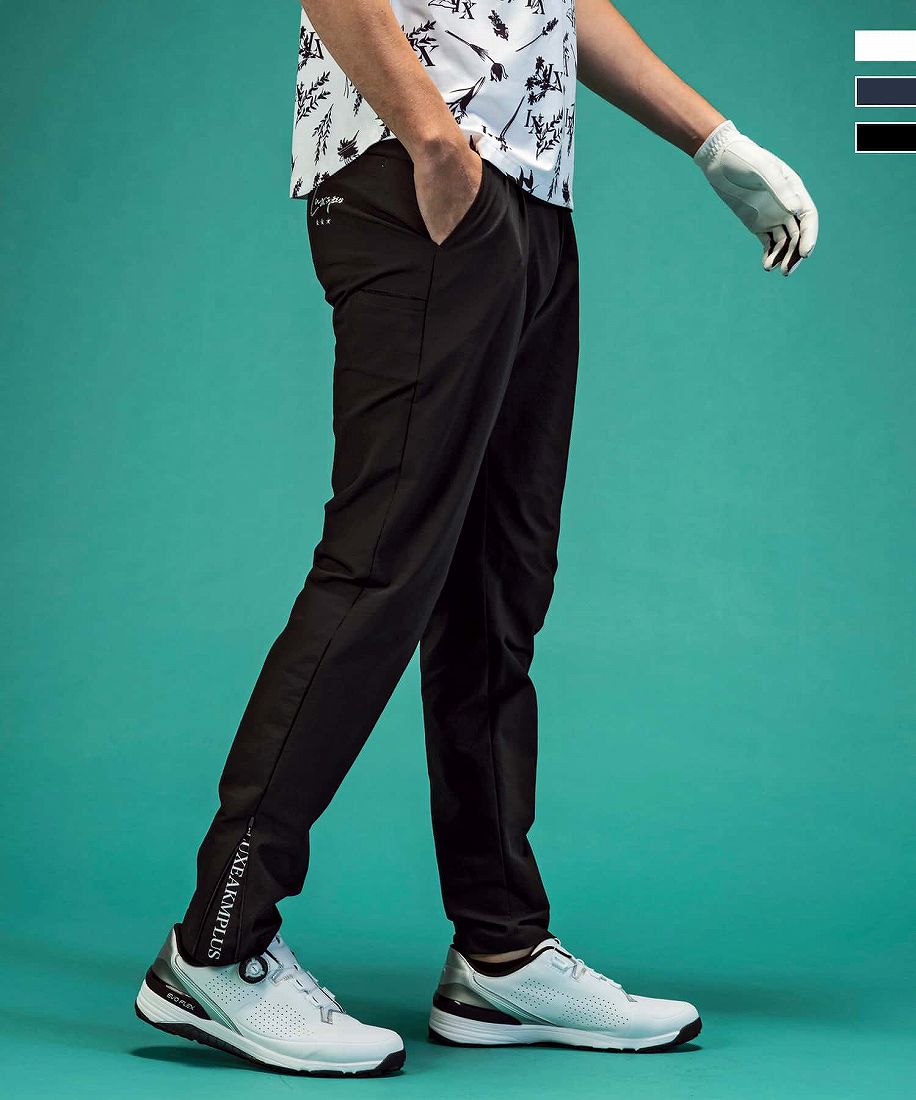 LUXEAKMPLUS 24SS サイドジップ ロゴ パンツ GOLF ゴルフ
