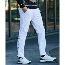 LUXEAKMPLUS ゴルフ 防風ヘムロゴストレッチロングパンツ