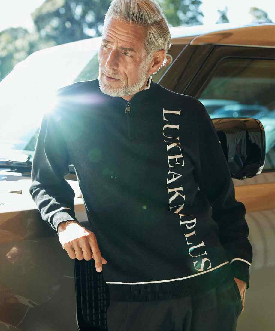 【新品未使用】リュクスエイケイエムプラス　ニット　セーター　XL LUXEAKMPLUS リュクスエイケイエムプラス ゴルフ ウェア メンズ