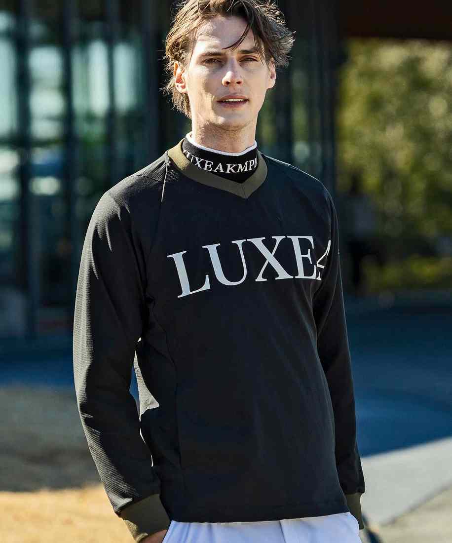 LUXEAKMPLUS ゴルフ フードロゴ軽量ナイロンジャケット | リュクス