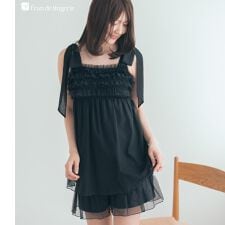 ナイトブラ付きルームウェア＆パジャマ「ルナイト スイート キャミソール」ナイトブラ付きキャミソール
