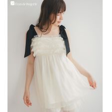 ナイトブラ付きルームウェア＆パジャマ「ルナイト スイート キャミソール」ナイトブラ付きキャミソール