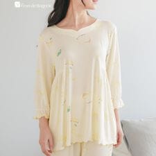 ≪tororelax とろリラ≫七分袖プルオーバー＆テーパードパンツ セットアップ かぶり上下セット