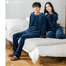もこもこ パジャマ メンズ ルームウェア あったか 冬用 モコモコ 着る毛布「メモリーフリース」