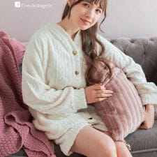 フランデランジェリー(fran de lingerie)のもこもこ ルームウェア ショートパンツ レディース 冬 あったか パジャマ モコモコ 着る毛布
