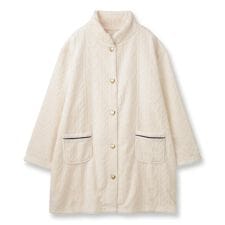 もこもこ ガウン ルームウェア 冬 あったか パジャマ レディース 着る毛布「メモリーフリース」
