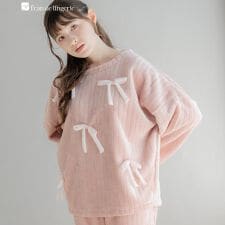 もこもこ ルームウェア パジャマ 冬 レディース あったか モコモコ 着る毛布「メモリーフリース」