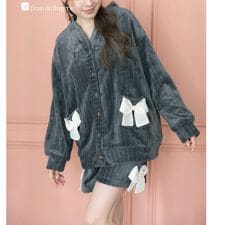 もこもこ ショートパンツ ルームウェア パジャマ レディース 冬 あったか 前開き モコモコ