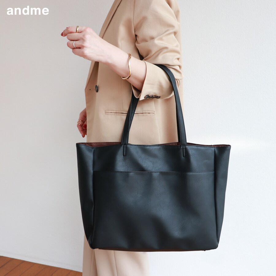 フェイクレザー 合皮 A4 トートバッグ | アンドミー(andme) | マルイ