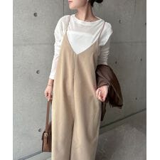 アンドミー(andme)のきれいめ ツイル キャミ サロペット