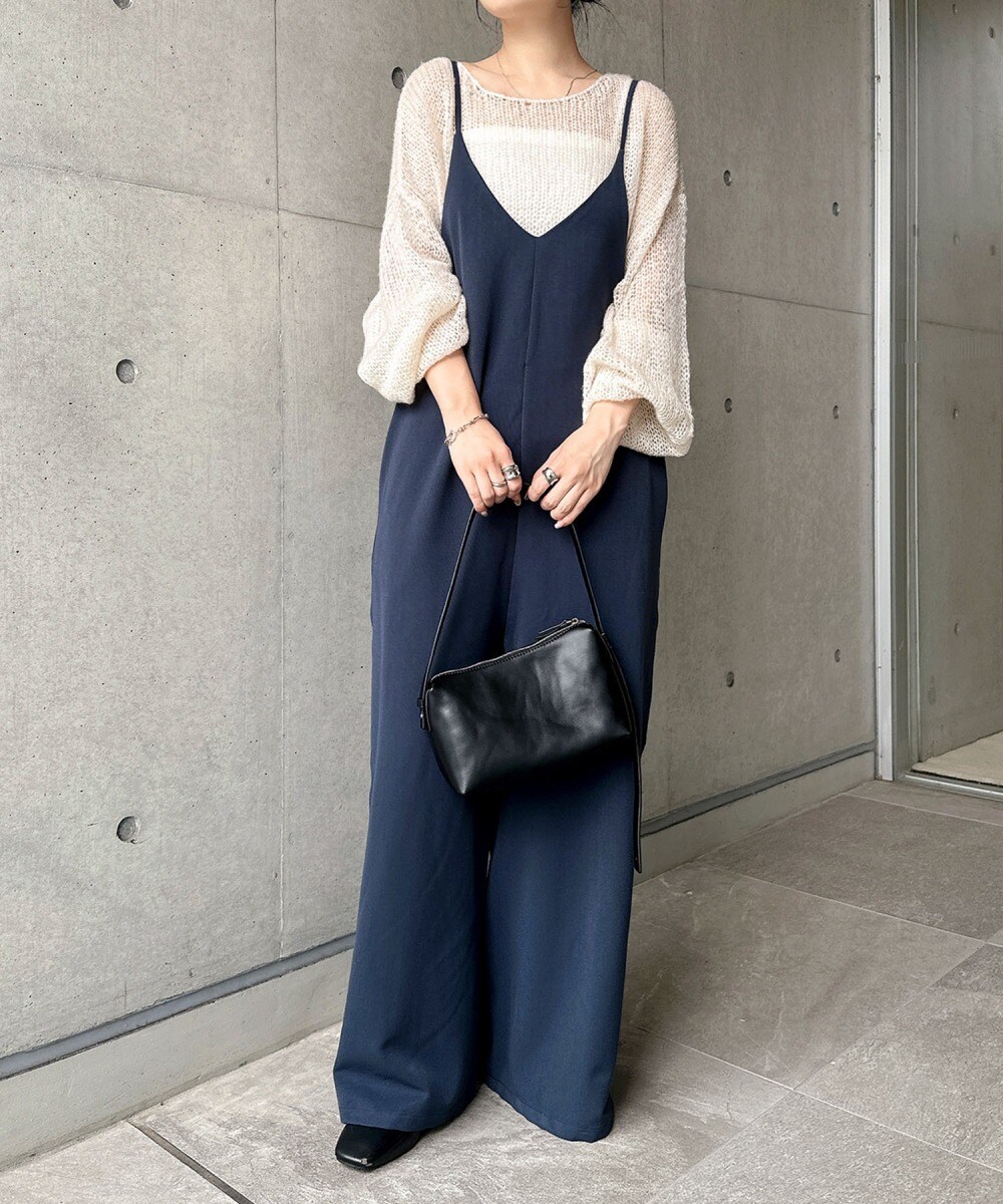 レディース サロペット・オーバーオール (青色・ネイビー・ブルー系