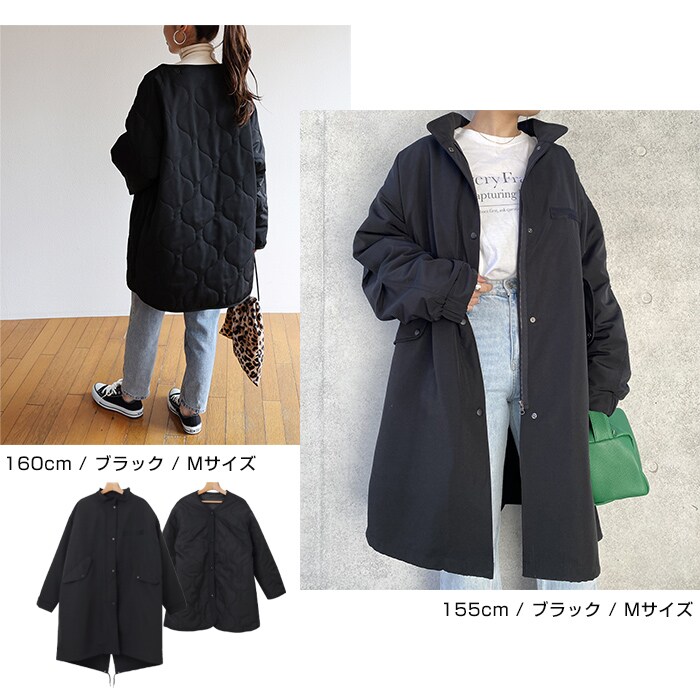 【美品】anyfam  モッズコート　キルティングライナー付3way  Lサイズ 美品】anyfam モッズコート キルティングライナー付3way Lサイズ