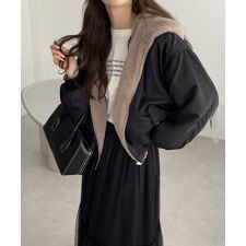 リバーシブル フード付き MA-1 ブルゾン