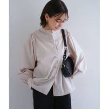 前後2way ボリューム 長袖 シャツ ブラウス