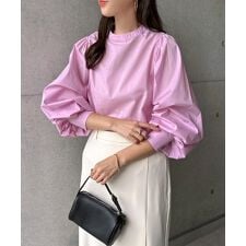 前後2way ボリューム 長袖 シャツ ブラウス