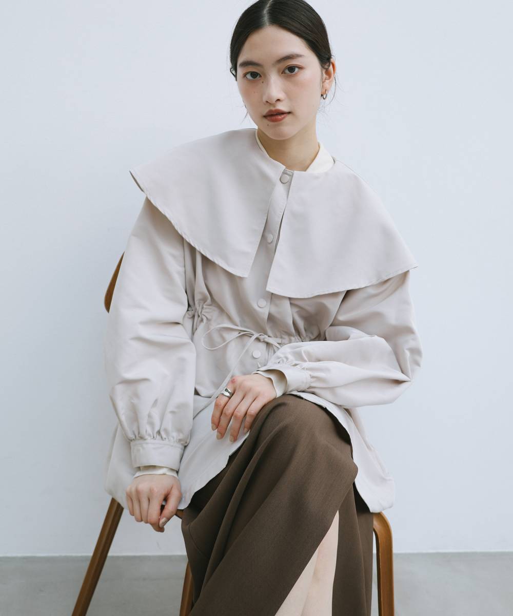 m.f.エディトリアル ミニリップストップ フードブルゾン | m.f.