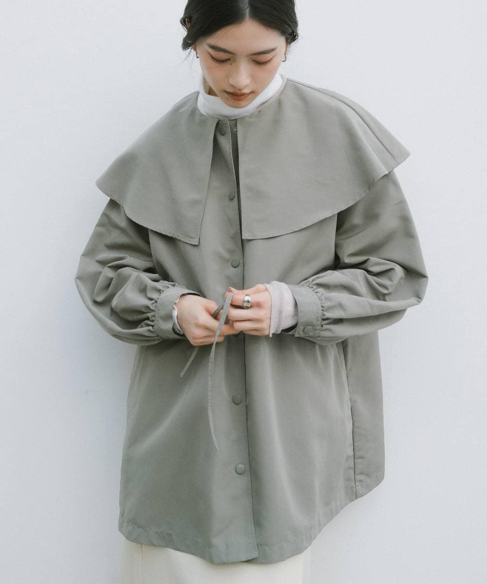 m.f.エディトリアル ミニリップストップ フードブルゾン | m.f.