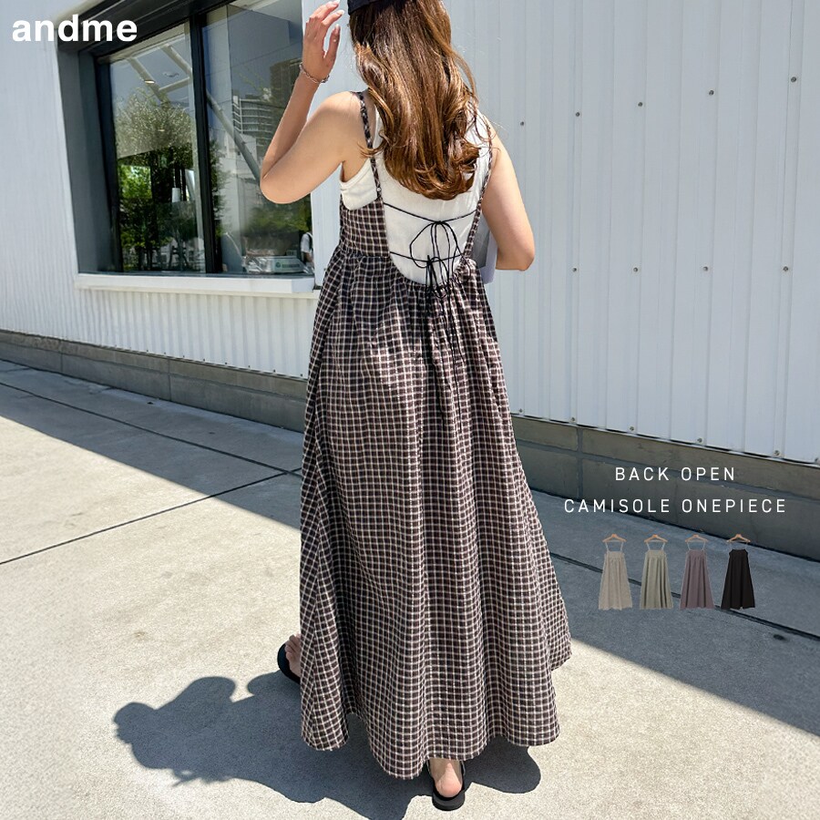 バックオープン キャミワンピース | アンドミー(andme) | マルイ