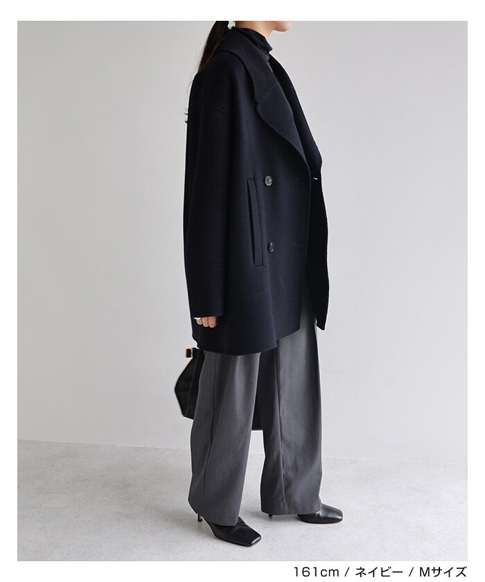 リバー ピーコート evernavy エバーネイビー