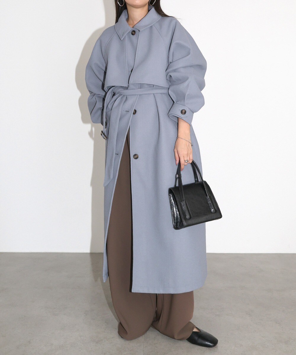 撥水加工・花粉ガード】ショートトレンチコート スプリング