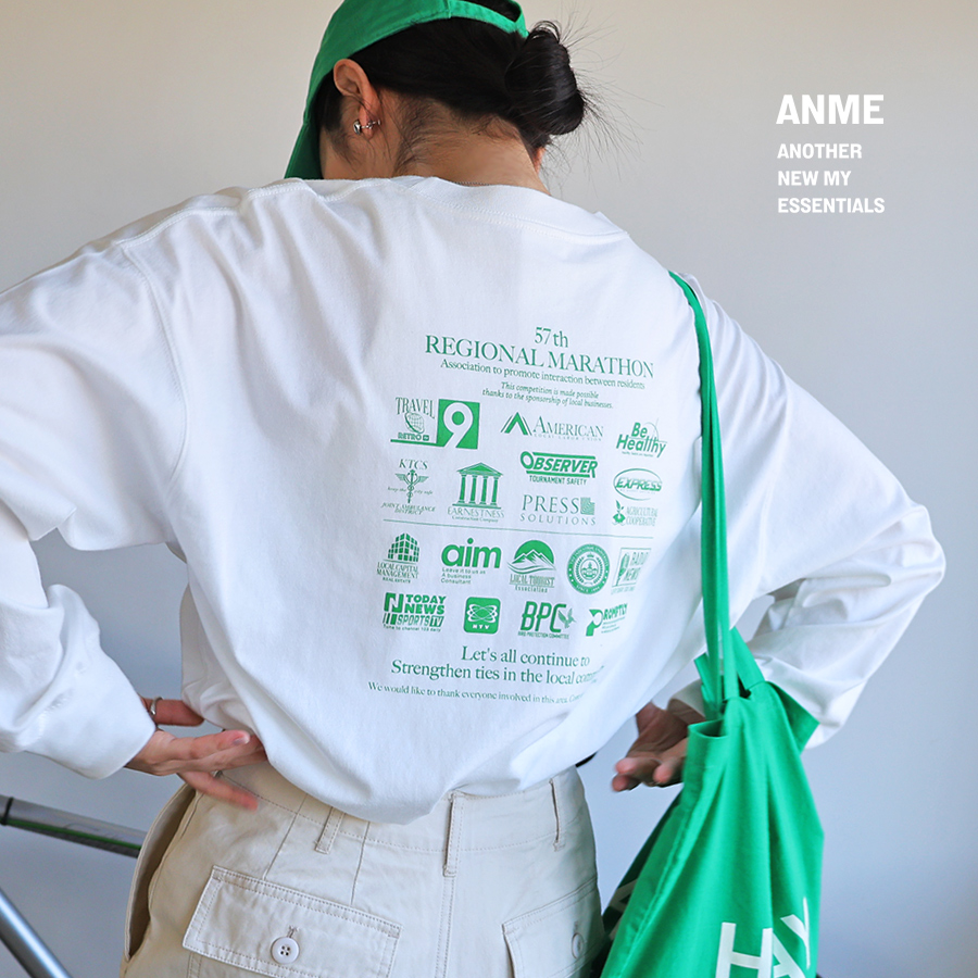 企業ロゴ プリント 長袖 Tシャツ | アンドミー(andme) | マルイウェブ