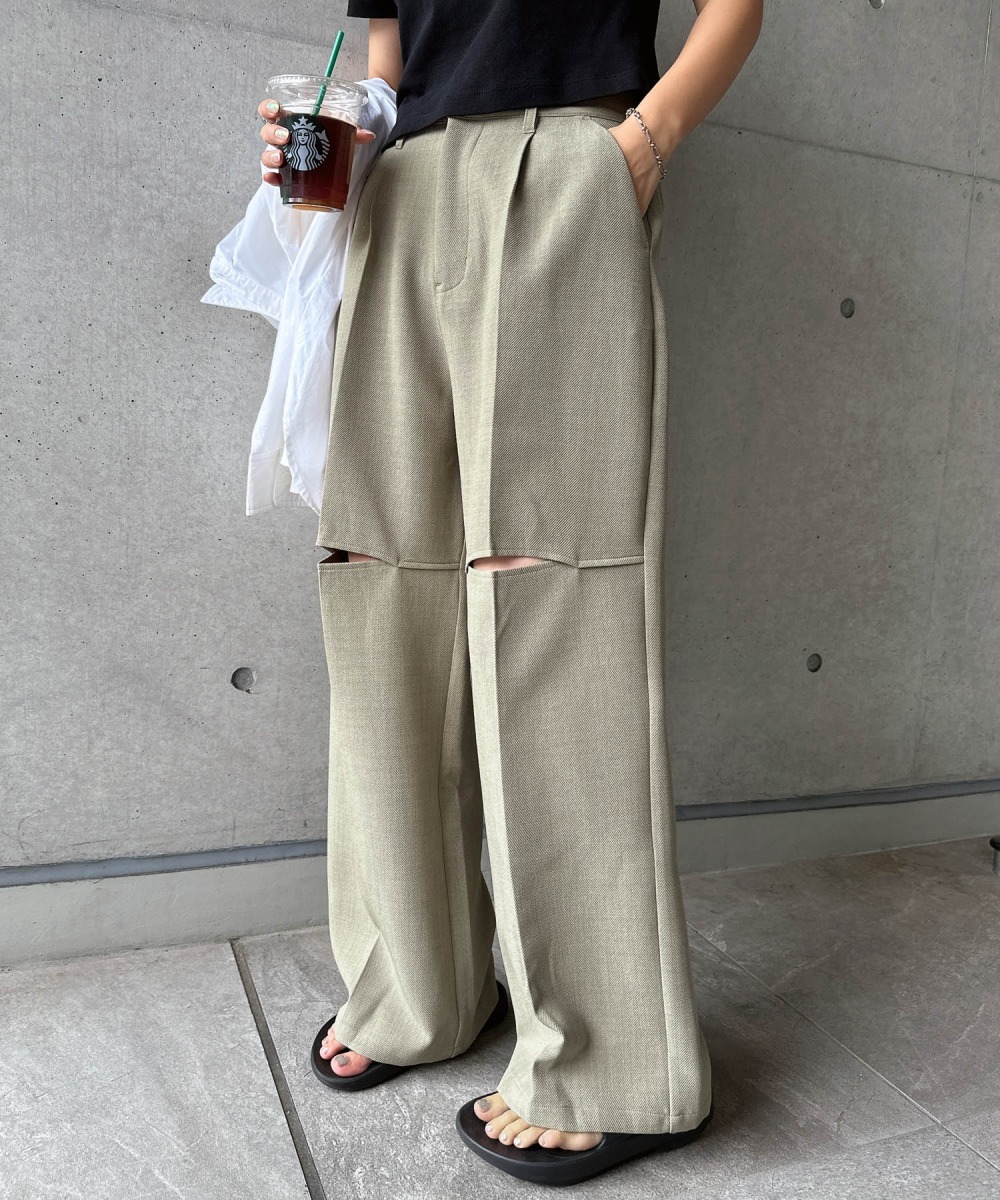 花柄 リラックス ワイド パンツ | アンドミー(andme) | マルイウェブ