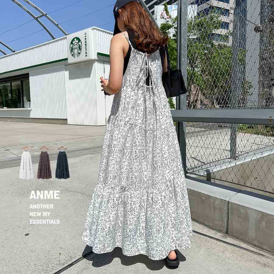 mmeeme ティアードリボンアンサンブルワンピース