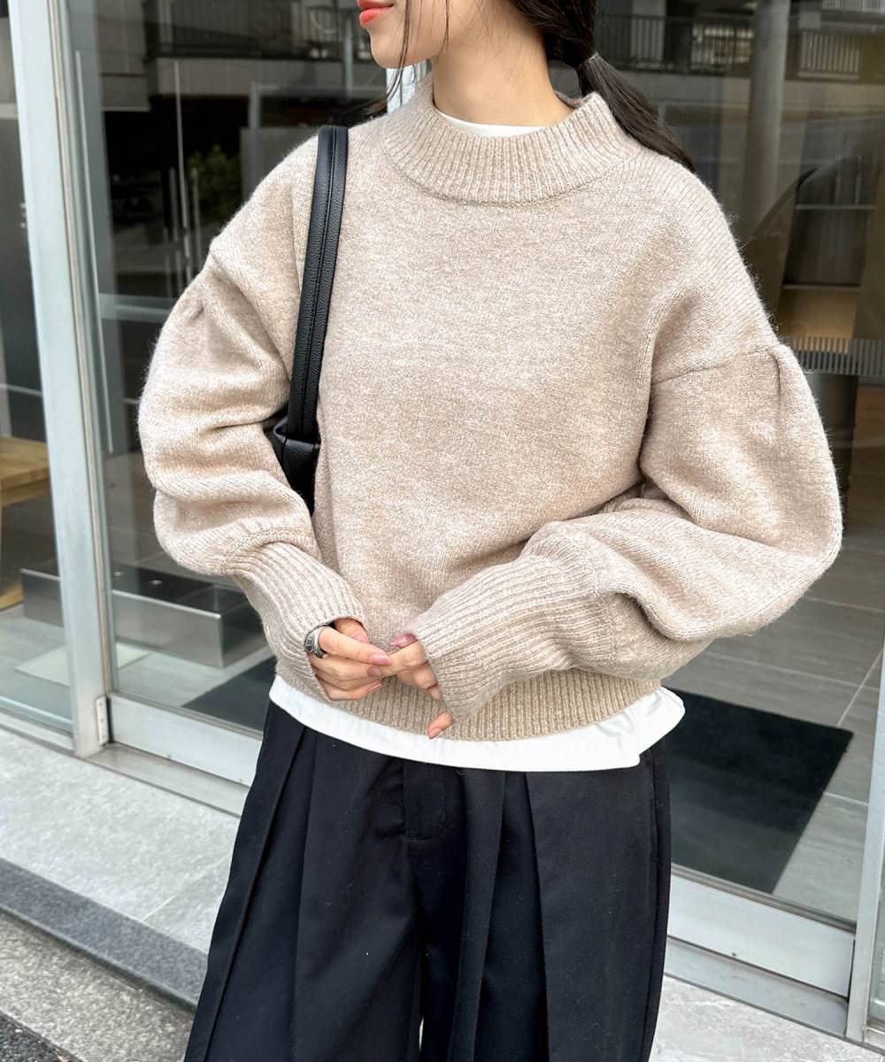 天竺編み Vネック 長袖 ニット トップス | アンドミー(andme) | マルイ