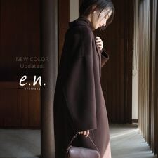 エバーネイビー(evernavy)のリバー ロング コクーン コート evernavy エバーネイビー