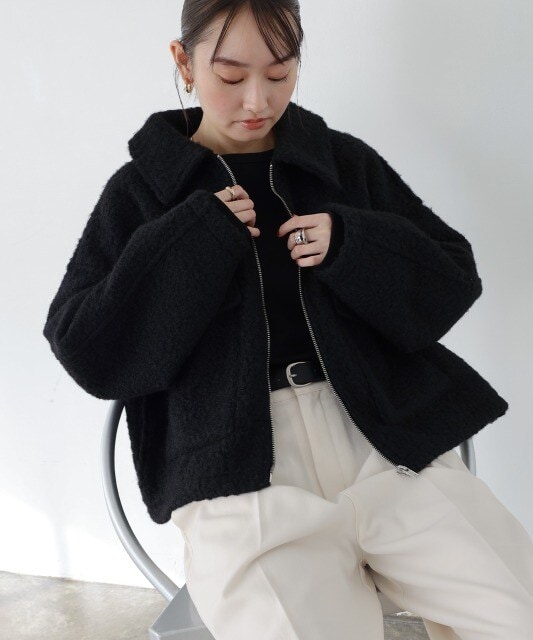 チドリチェックバイカラー ブルゾン | マリークワント(MARY QUANT