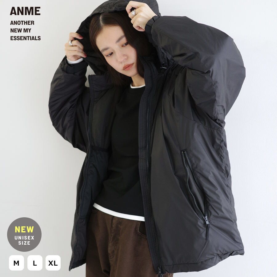 2WAY リサイクルタフタ 撥水加工 ダウンロングコート