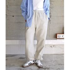 アンメ(ANME)のピグメント加工 ANME エンブロイダリー ロゴ 裏毛 スウェット パンツ ANME アンメ