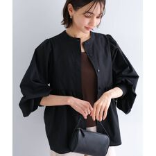 2way ボリューム 長袖 ペプラム シャツ ブラウス