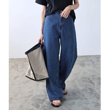 カーブ デニム パンツ evernavy エバーネイビー