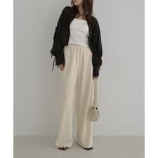 袖スリット リボン シアー シャツ ブラウス Freesia フリージア