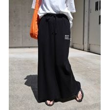 セルフカット リブ ANME エンブロイダリー ロゴ タイトスカート ANME アンメ