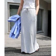 セルフカット リブ ANME エンブロイダリー ロゴ タイトスカート ANME アンメ