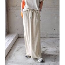 セルフカット リブ ANME エンブロイダリー ロゴ タイトスカート ANME アンメ