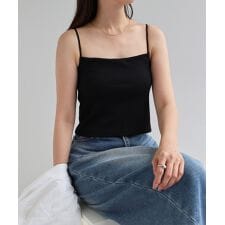 テレコリブ カップ付き バックストラップ キャミソール Freesia フリージア