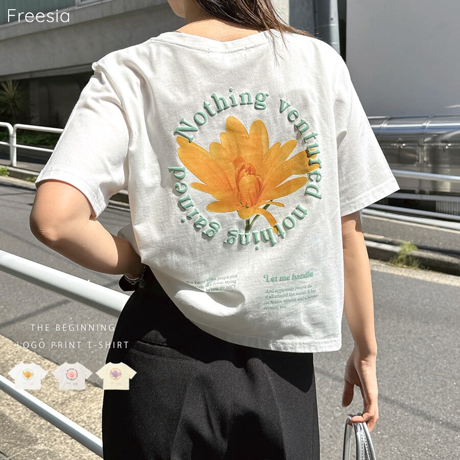 バックロゴ ルーズ Tシャツ 4色 ストリート 夏 トップス nr9251 DEVICE tシャツ ナンバリング 韓国 古着風 バックデザイン