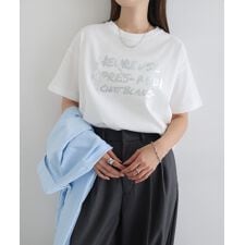 メッセージ ロゴ プリント 半袖 Tシャツ
