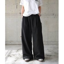 裏毛 スウェット タック ワイド パンツ ANME アンメ