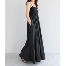 ダブルストラップ カップ付き ドッキング キャミ ワンピース Freesia フリージア