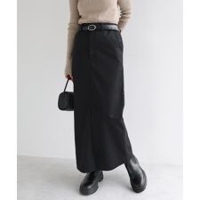 前スリット チノ ロング タイト スカート