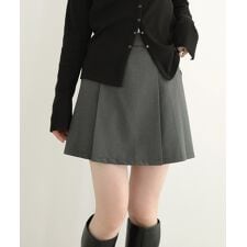 サイド リボン プリーツ レイヤード ミニ スカパン Freesia フリージア